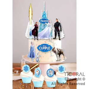 ESCENOGRAFIA  FROZEN (15 UNIDADES + 1 BENGALA)